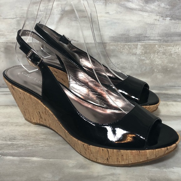 Calvin Klein Shoes - Calvin Klein Heidy Cork Wedges size 7.5M